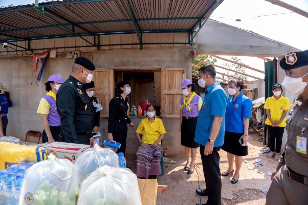 “ทหารพระราชา จิตอาสา ปกป้องประชา บูรณาการความร่วมมือส่วนราชการช่วยเหลือผู้ประสบเหตุวาตภัย และประชาชนกลุ่มเปราะบาง”