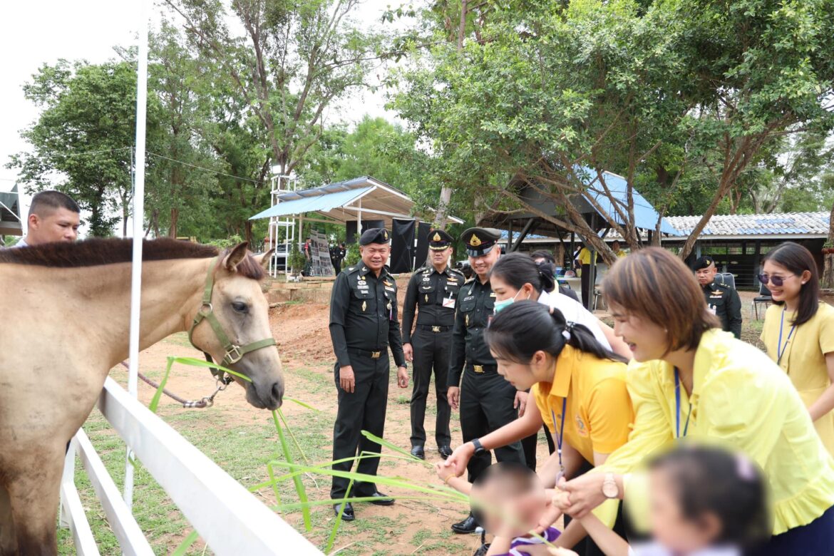 แม่ทัพภาคที่ 3 ตรวจเยี่ยมโครงการอาชาบำบัด โรงพยาบาลค่ายสุริยพงษ์ มณฑลทหารบกที่ 38