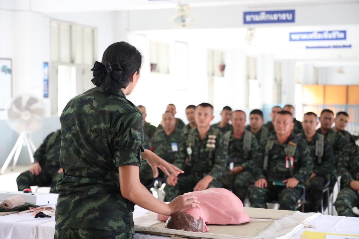 “อนุรักษ์กำลังรบ ทบทวน ฝึกฝน การช่วยชีวิต ให้กับกำลังพลที่จะขึ้นปฏิบัติราชการสนามชายแดน”