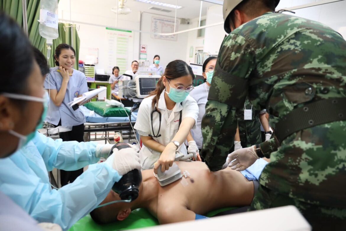 “บูรณาการความร่วมมือ ซักซ้อมแผนเผชิญเหตุ ต้านภัยโรคลมร้อน และเพื่อเตรียมความพร้อมในการรองรับทหารใหม่ผลัด 2/67”