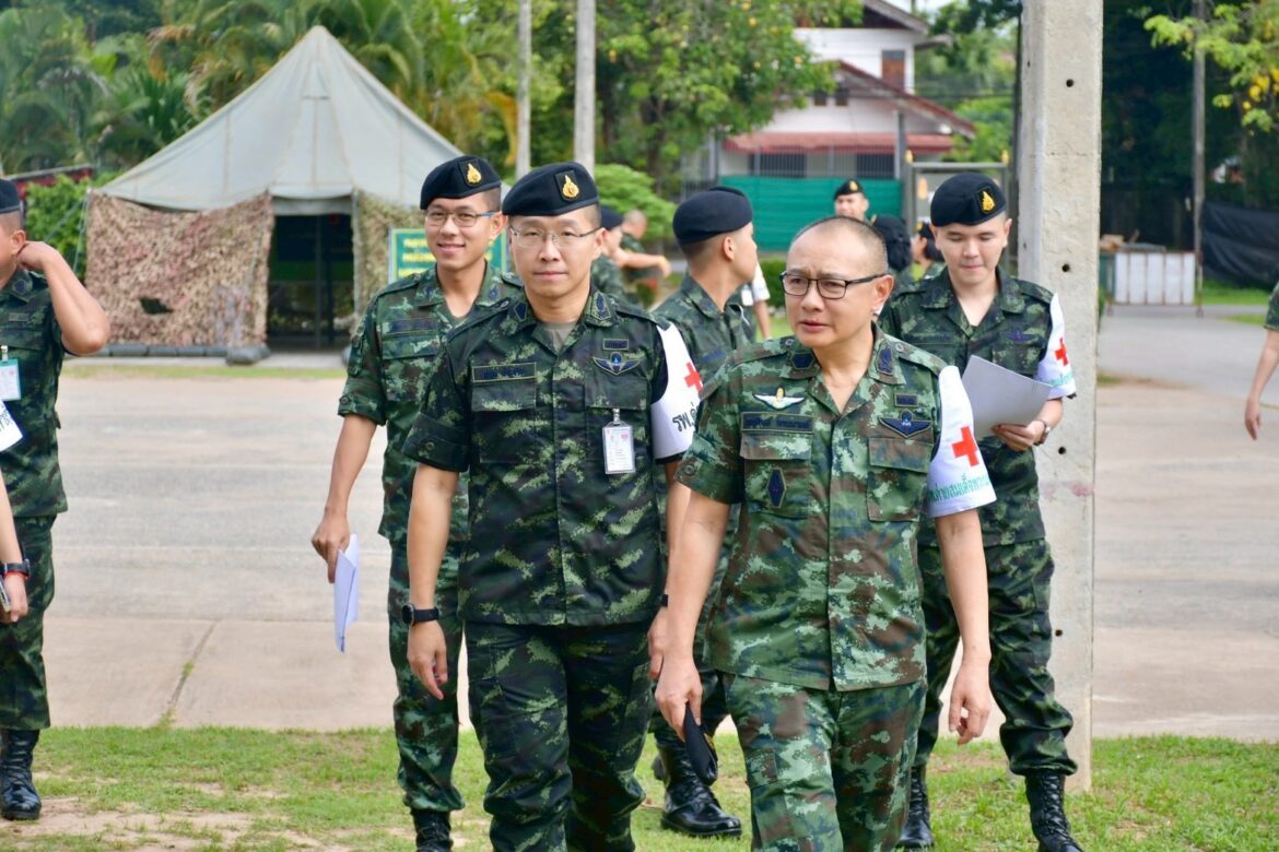 “รับการประเมินงานสายแพทย์ จากทีมประเมินกองทัพภาคที่ 3 พร้อมนิเทศหน่วยฝึกทหารใหม่ในพื้นที่จังหวัดน่าน”